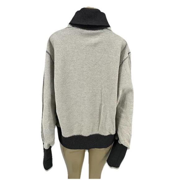 Wiggy Kit Large Women Pullover Sweatshirt Mock Neck Long Sleeve - Picture 3 of 8